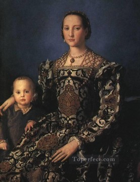  Leon Obras - Leonora de Toledo e hijo Florencia Agnolo Bronzino